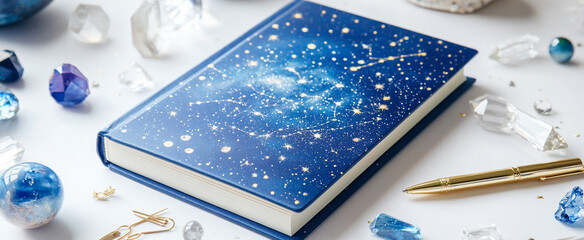 Astrology. Astro Astrologer calculates natal chart makes forecast of fate Tarot cards, Fortune telling on tarot cards magic crystal, occultism, Esoteric background. Fortune telling,tarot predictions