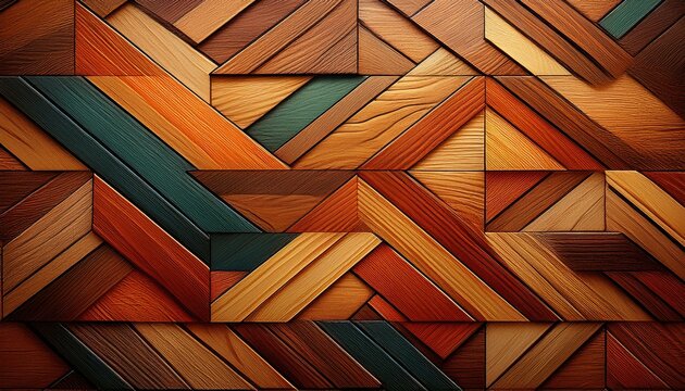 Wooden background with diffrent color of wooden parquet