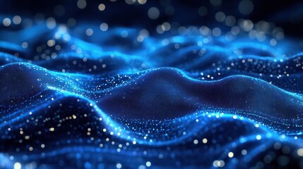 Modern Technology Particle Abstract Background Wallpaper