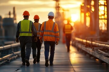 Engineers developing a more efficient geothermal energy system, engineering team, sustainable energy research