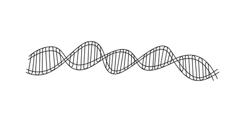DNA icon design. microbiology structure sign and symbol.