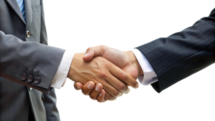 PNG A business handshake white background