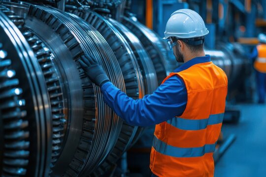 Mechanical engineer retrofitting traditional machinery for low-energy consumption, mechanical engineer, energy efficiency