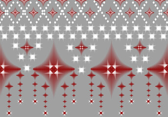 Seamless fabric texture with checkered pattern