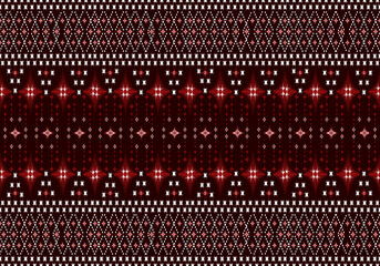 Seamless fabric texture with checkered pattern