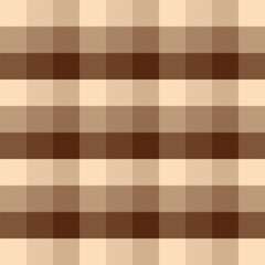 Plaid repeat pattern in brown.Gingham seamless pattern.Checkered tartan Geometric graphic vector illustration background.