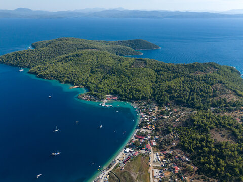 Bodrum, Drone Photo of Cokertme Bay