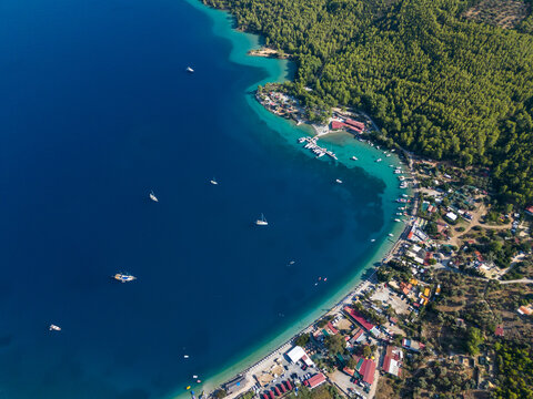 Bodrum, Drone Photo of Cokertme Bay