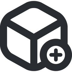 Vector black Products add icon graphic design illustration, icon design, business icon