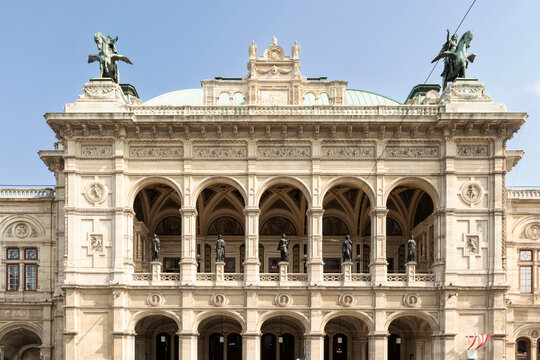 Facade of Vienna Opera House, Austria