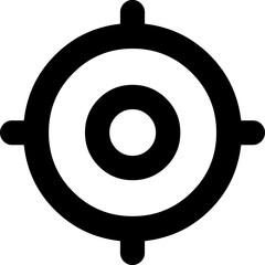 Vector black target icon graphic design illustration, icon design, business icon