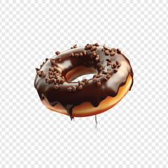 donut with chocolate