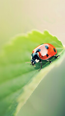 Obraz premium Macro photograhpy of ladybug.