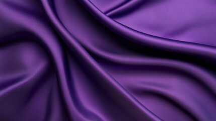 Obraz premium A smooth and luxurious purple silk fabric background, perfect for elegant designs, luxury branding, and adding a touch of sophistication.