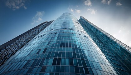 commercial building skyscraper made of glass