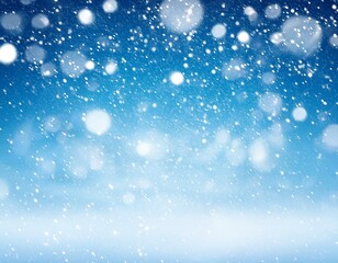 Obraz premium falling snow on the blue background