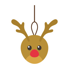 Christmas festive elements for design. Holiday Decoration toy, Christmas tree, Xmas cartoon flat style