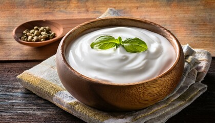 Homemade yogurt or sour cream