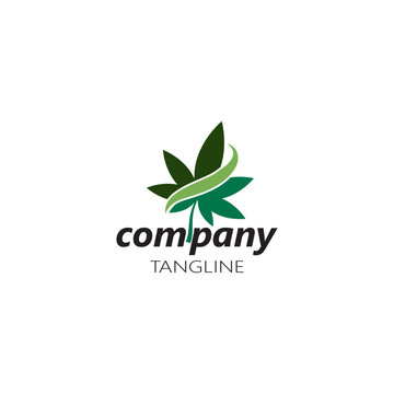 Canabis leaf template