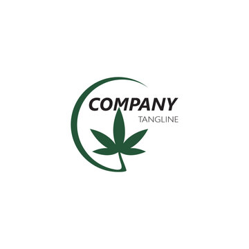 Canabis leaf template