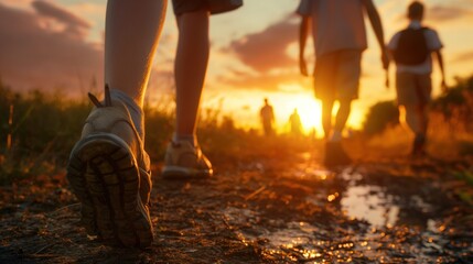 Migrant youth participating in a sports activity, expressions of energy and teamwork, sense of integration and community engagement, outdoor setting with a field and equipment
