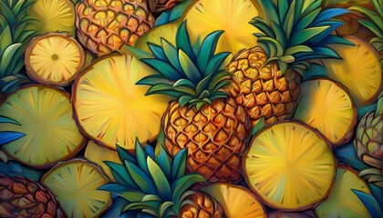 Pineapple background