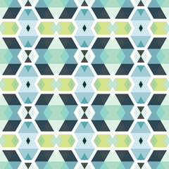 Fototapeta premium Patrón sin costuras original, efecto caleidoscopio, colores. Fondo. Estampa geométrica