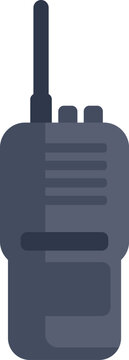 recommend clip art: Modern portable walkie talkie is standing upright, ready for communication