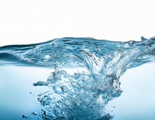 Water isolated on white background