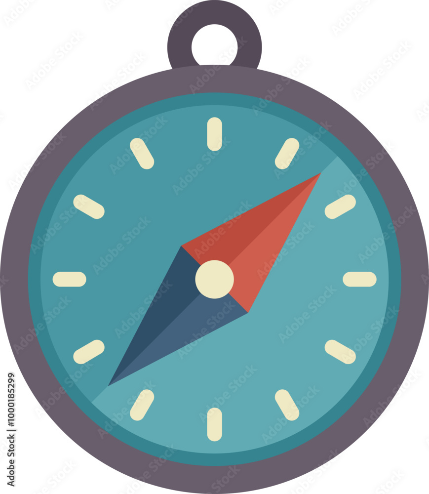 Poster compass is pointing north, providing direction and guidance for navigation