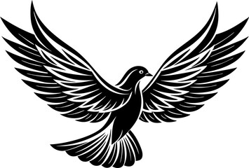 Dove icon illustration vector art