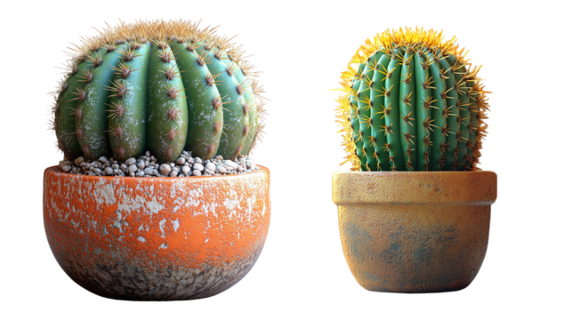 mage of a tiny dwarf cactus in a small pot on a white background. Let me know if you'd like to modify anything further