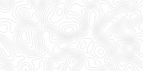 	
Vector topographic white wave line geography landscape Topo contour map on background. Geographic mountain relief diagram line wave carve pattern. Topographic world map texture.