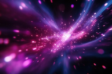 Obraz premium Abstract cosmic background with vibrant pink and purple light, suitable for various uses.