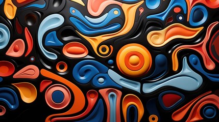 Fototapeta premium Abstract Colorful Shapes