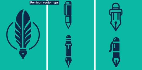 Pen icon vector eps file 