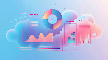 A guide to implementing cloud analytics in your organization, focusing on tools, data sources, and visualization techniques.