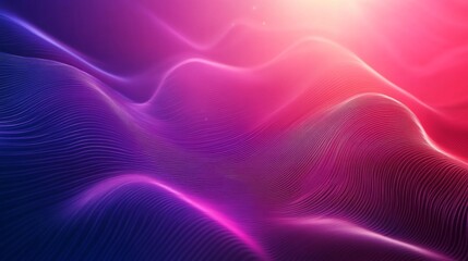 Vibrant abstract neon waves in shades of purple and pink, creating a dynamic visual effect.