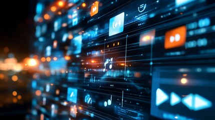 Modern Digital Landscape of HD Streaming Services showcasing a variety of popular platforms and entertainment options, symbolizing the ever-evolving world of digital content consumption.