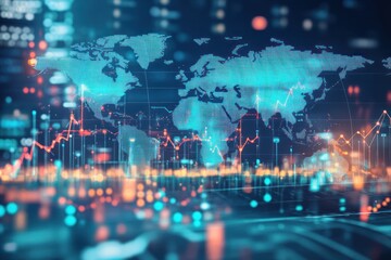 Global Network with Financial Data Overlays