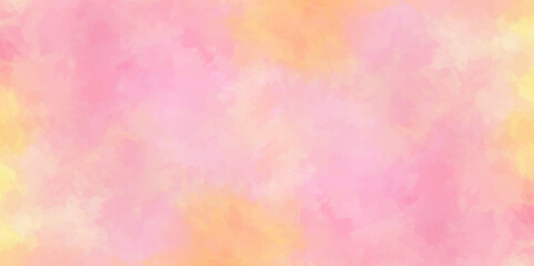 Fototapeta premium abstract colorful background with bokeh .Delicate sepia background with paint stains watercolor texture .subtle watercolor pink yellow blue gradient illustration. 