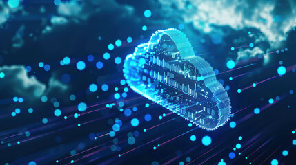 A visual of businesses successfully implementing cloud data management systems, showcasing increased efficiency and data security.