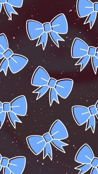 Electric bow pattern animation. Holiday backdrop.