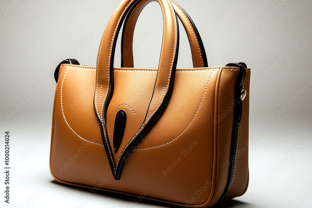 Aufkleber minimalist handbag design, with clean lines and a simple, structured shape, offering a sleek and mod