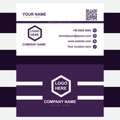 Professional and abstract business card template
