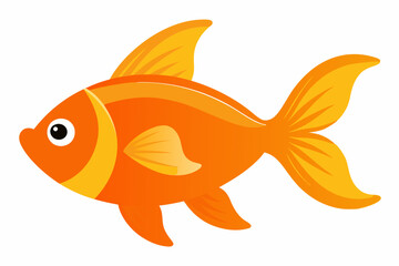 Fototapeta premium Goldfish vector illustration on a white background