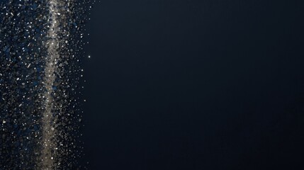 Abstract Blue and Silver Glitter Background.