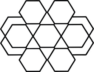 Vibrant Hexagon Patterns in Vector Design for Seamless Fitting
