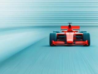 Cloud technology represented as a racing car, speed, high performance