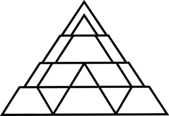 Crafting Visual Harmony Pyramid Grid Vector Art for Modern Aesthetics
